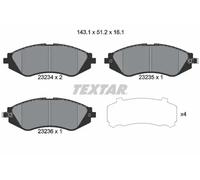 Plaquettes de frein 2323401 TEXTAR pour DAEWOO CHEVROLET