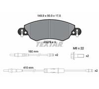 Plaquettes de frein 2327601 TEXTAR pour CITROËN C5 I