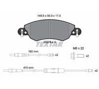 Plaquettes de frein 2327601 TEXTAR pour CITROËN C5 I