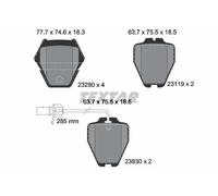 TEXTAR 2328001 Plaquettes de frein