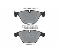 Textar Kit de plaquettes de frein 2331301 – avant – frein à disque – pour BMW
