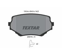 Plaquettes de frein 2331401 TEXTAR pour SUZUKI VITARA GRAND VITARA I