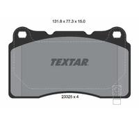 Plaquettes de frein 2332501 TEXTAR pour CADILLAC FORD FORD USA TESLA HONDA