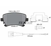 Plaquettes de frein 2332602 TEXTAR pour VW MULTIVAN T5 TRANSPORTER T5 Fourgon