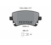 TEXTAR 2332611 Plaquettes de frein