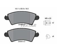 Plaquettes de frein 2333201 TEXTAR pour CITROËN PEUGEOT