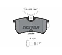 Jeu de plaquettes de frein TEXTAR 2335301, arrière