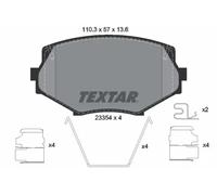 Plaquettes de frein 2335404 TEXTAR pour MAZDA MX-5 II MX-5 I