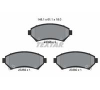 Plaquettes de frein 2335801 TEXTAR pour OPEL PONTIAC CHEVROLET BUICK MEGA