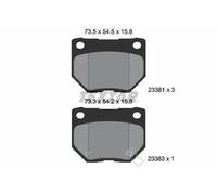 Textar Jeu de plaquettes de frein 2338102 arrière pour Subaru Impreza Break