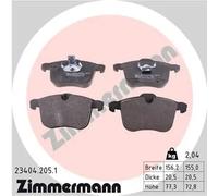 Plaquettes de frein 23404.205.1 ZIMMERMANN pour CADILLAC OPEL SAAB