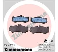 Plaquettes de frein 23414.168.1 ZIMMERMANN pour PORSCHE 911 Décapotable 911