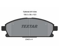 Plaquettes de frein 2342004 TEXTAR pour NISSAN X-TRAIL I