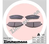 ZIMMERMANN 23422.165.1 Plaquettes de frein