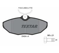 Plaquettes de frein 2342401 TEXTAR pour LINCOLN JAGUAR DAIMLER