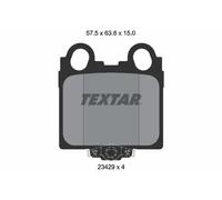 Textar Plaquettes de frein arrière 2342901 pour LEXUS GS/IS I SportCross 4 pièces