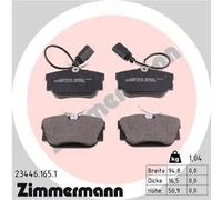 Plaquettes de frein 23446.165.1 ZIMMERMANN pour FIAT SEAT VW FORD