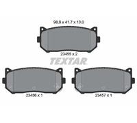 Plaquettes de frein 2345501 TEXTAR pour KIA CLARUS SEPHIA SHUMA A trois volumes