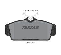 Plaquettes de frein 2346302 TEXTAR pour NISSAN PRIMERA PRIMERA Hatchback