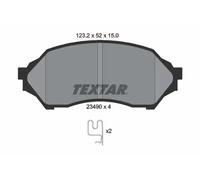 Plaquettes de frein 2349002 TEXTAR pour MAZDA 323 S VI A trois volumes
