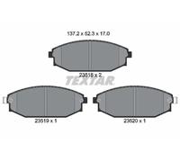 Textar Kit de plaquettes de frein 2351801 - frein à disque - 1x
