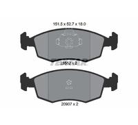 Textar Plaquettes de frein 2355202 pour FIAT Palio, Palio Weekend, Strada Pick-up
