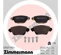 Plaquettes de frein 23557.170.1 ZIMMERMANN pour FORD JAGUAR RENAULT