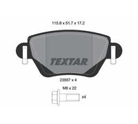 Plaquettes de frein 2355701 TEXTAR pour JAGUAR FORD