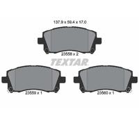 Plaquettes de frein 2355802 TEXTAR pour SUBARU MITSUBISHI