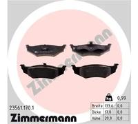 Plaquettes de frein 23561.170.1 ZIMMERMANN pour CHRYSLER DODGE