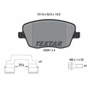 Plaquettes de frein 2358101 TEXTAR pour SKODA SEAT VW