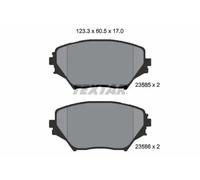 Plaquettes de frein 2358501 TEXTAR pour TOYOTA RAV 4 II