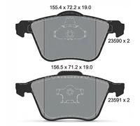 Textar Jeu de plaquettes de frein 2359001 pour VOLVO avant