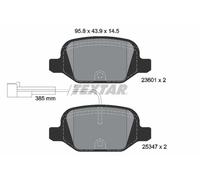 TEXTAR 2360104 Plaquettes de frein arrière pour 500 500C