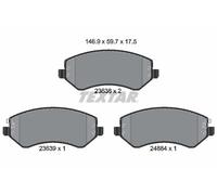 Plaquettes de frein 2363801 TEXTAR pour JEEP CHRYSLER DODGE