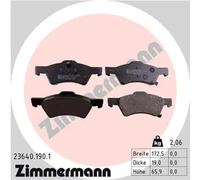 ZIMMERMANN 23640.190.1 Plaquettes de frein