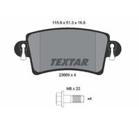Plaquettes de frein 2366901 TEXTAR pour RENAULT OPEL NISSAN