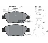Plaquettes de frein 2370601 TEXTAR pour ALFA ROMEO CITROËN FIAT PEUGEOT