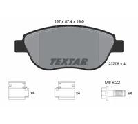 Textar Plaquettes de frein avant 2370803 pour Citroën, Fiat, Peugeot, Lancia
