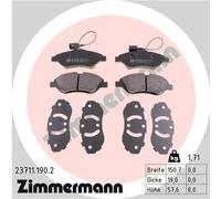 Plaquettes de frein 23711.190.2 ZIMMERMANN pour FIAT LANCIA ALFA ROMEO