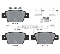 Kit de plaquettes de frein, frein à disque TEXTAR 2371403