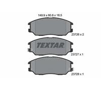 Textar Plaquettes de frein 2372601 pour SsangYong Hyundai Kia