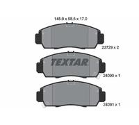 Textar Plaquettes de frein 2372901 pour Honda Civic VII Hatchback STREAM