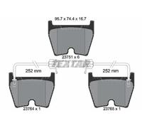Plaquettes de frein 2375101 TEXTAR pour AUDI LAMBORGHINI VW