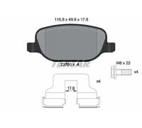 Textar Plaquettes de frein 2376002 pour Alfa Romeo, Lancia
