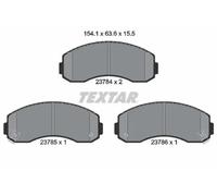Plaquettes de frein 2378401 TEXTAR pour ASIA MOTORS KIA