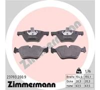 Plaquettes de frein 23793.200.9 ZIMMERMANN pour BMW 5 5 Touring
