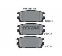 Plaquettes de frein 2381301 TEXTAR pour HYUNDAI TERRACAN