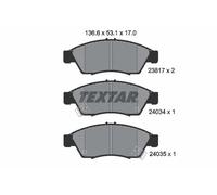 Plaquettes de frein 2381701 TEXTAR pour SUZUKI LIANA