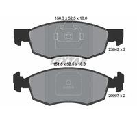 Plaquettes de frein 2384201 TEXTAR pour FIAT DOBLO Monospace